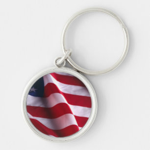 Veteran's Day Thank You, Patriotic American Flag Key Ring