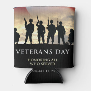 Veteran's Day USA  Can Cooler
