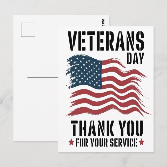 Veterans Day, Veterans Day 2025, Veterans Day 2026 Postcard (Front/Back)