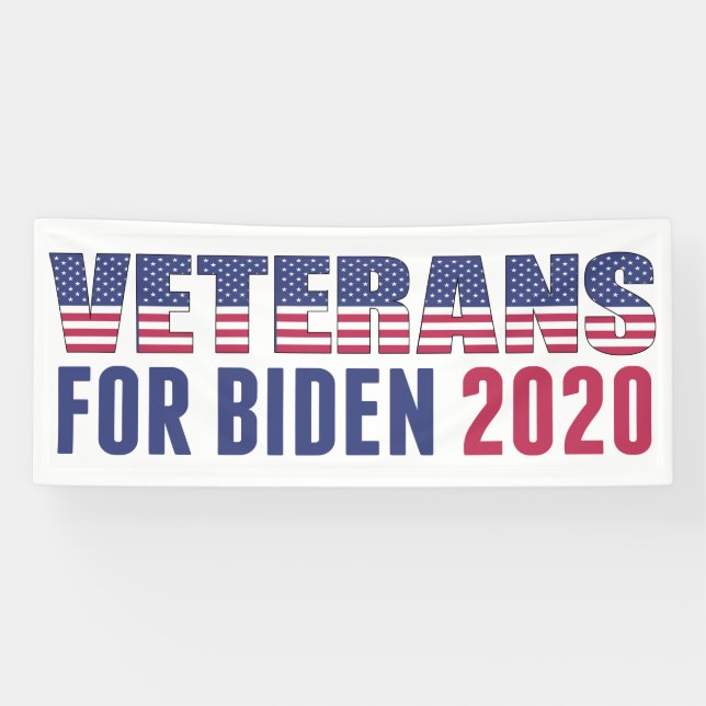 Veterans for Biden 2020 Banner (Horizontal)