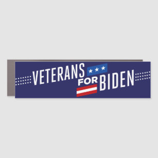 Veterans for Biden 2024 Bumper Car Magnet