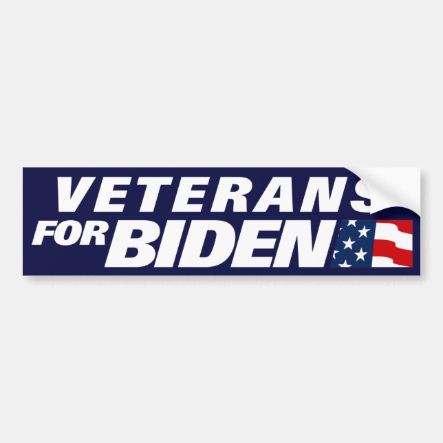 Veterans For Biden 2024 Bumper Sticker (Front)