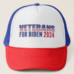 Veterans for Biden 2024 Election Trucker Hat<br><div class="desc">If you are a veteran who is sick of Trump's politics,  show your support for Joe Biden for president in 2024 with this cool democratic party hat. Veterans for Biden,  vote democrat in the next presidential election!</div>