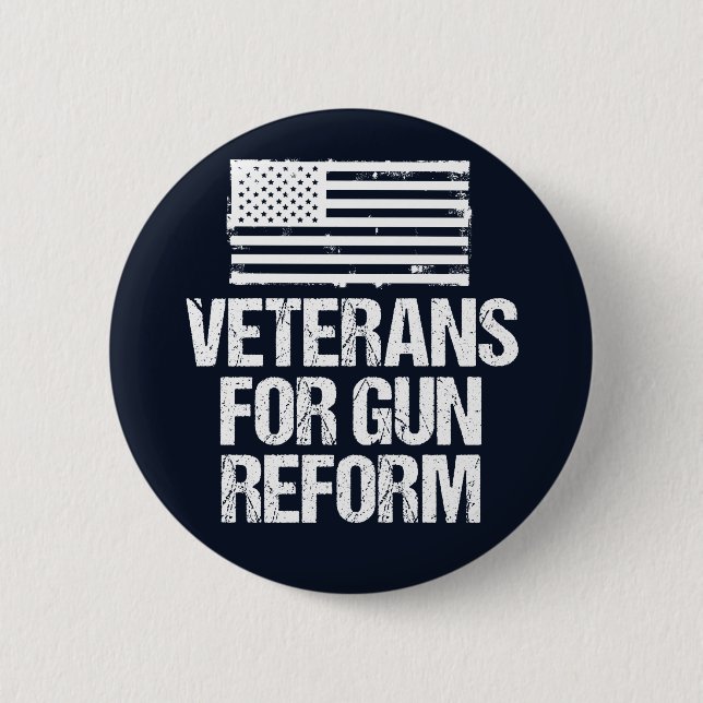 Veterans for Gun Reform 6 Cm Round Badge (Front)