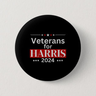 Veterans For Harris 2024 Wheimer 2024 Vote Harris 6 Cm Round Badge