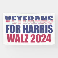 Veterans for Harris Walz 2024 Election Patriotic