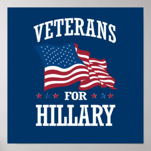VETERANS FOR HILLARY POSTER