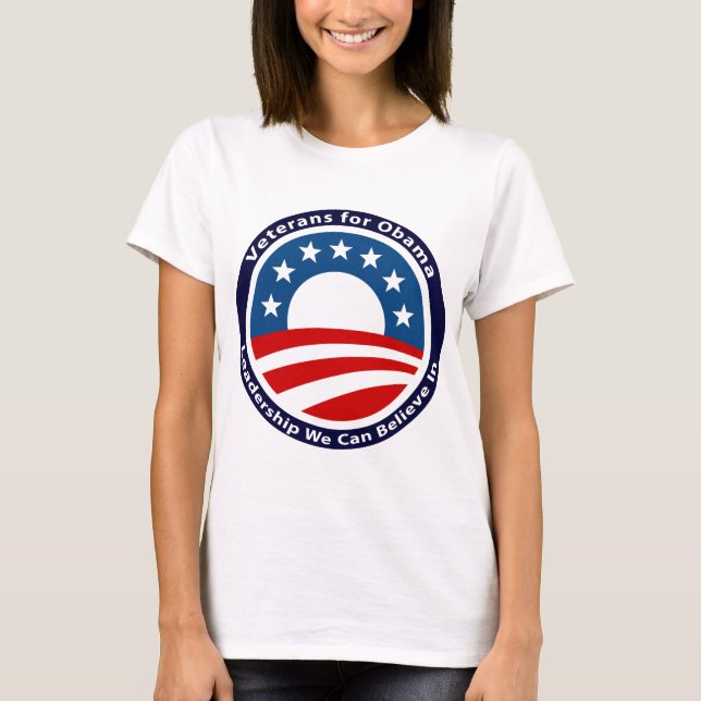 veterans for obama T-Shirt (Front)