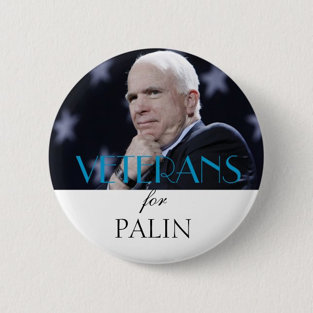 Veterans for Palin 6 Cm Round Badge (Front)