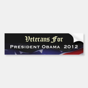 Veterans For President Obama 2012 Bumper Sticker