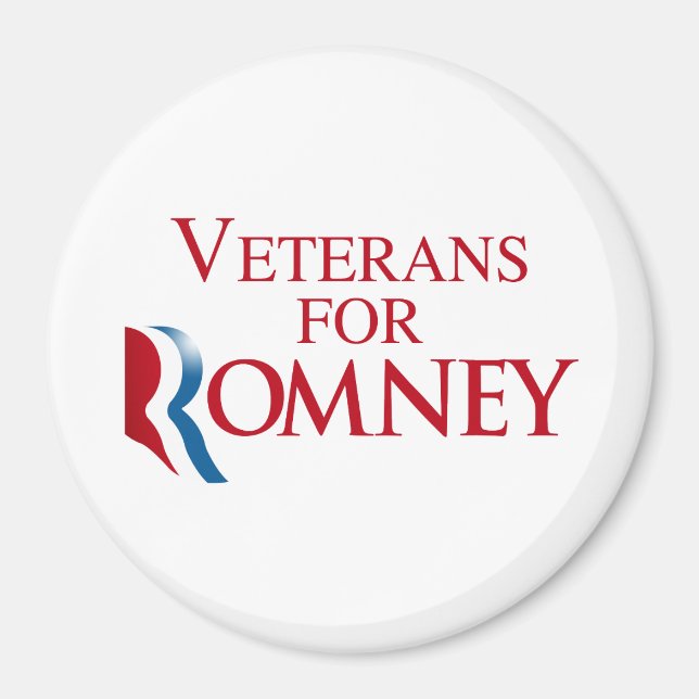 VETERANS FOR ROMNEY.png Magnet (Front)