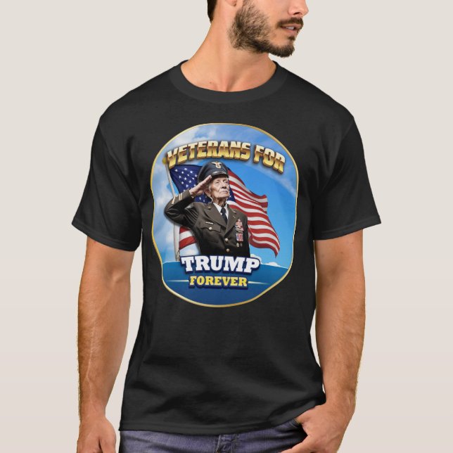 VETERANS for TRUMP Forever T-Shirt (Front)