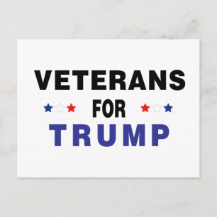 Veterans For Trump Postcard