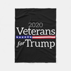 Veterans For Trump Shirt. Pro Trump Gop Fleece Blanket