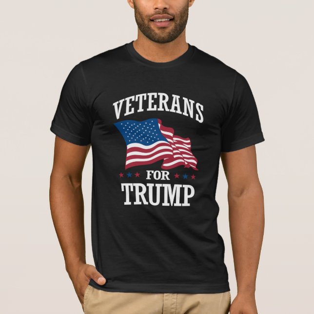 VETERANS FOR TRUMP T-Shirt (Front)