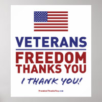 Veterans, Freedom Thanks You.