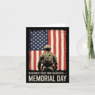 Veterans Memorial Day A Time to Honour American Card