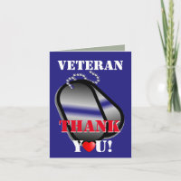 Veterans Thank You Card
