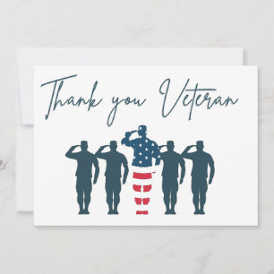 Veterans Thank You Patriotic Appreciation Card