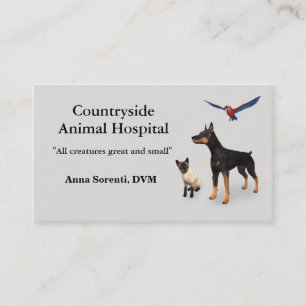 Veterinarian and Pet Care  Business Card