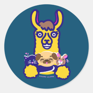 Veterinarian Animal Who Loves Dog Classic Round Sticker