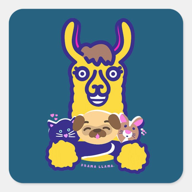 Veterinarian Animal Who Loves Dog Square Sticker (Front)