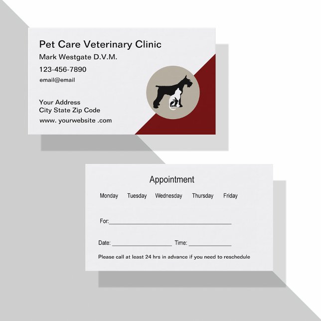 Veterinarian Appointment Business Cards Template (Creator Uploaded)