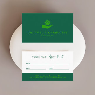 Veterinarian Appointment Card | Pet Care Center