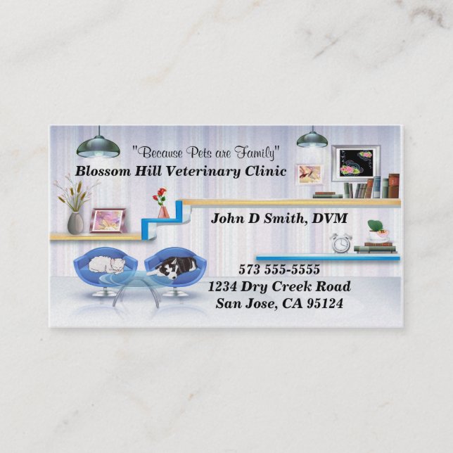 Veterinarian Business Card (Front)