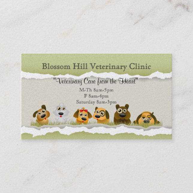 Veterinarian Business Card (Front)
