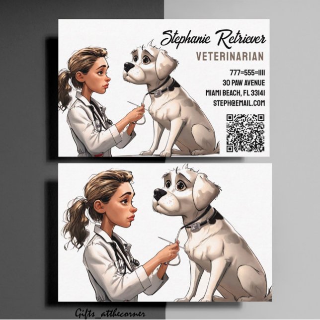 Veterinarian  business card (Creator Uploaded)