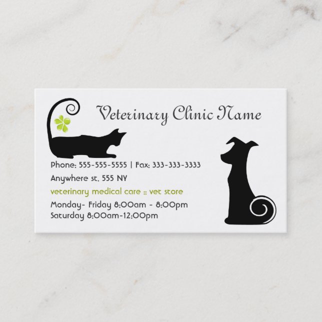 Veterinarian Business Card (Front)