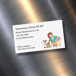Veterinarian Business Card Magnets
