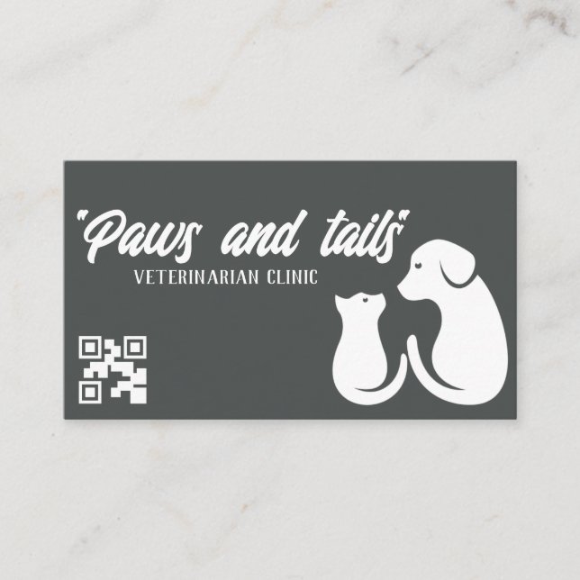 Veterinarian Business Cards (Front)