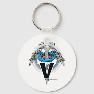 Veterinarian Caduceus Key Ring