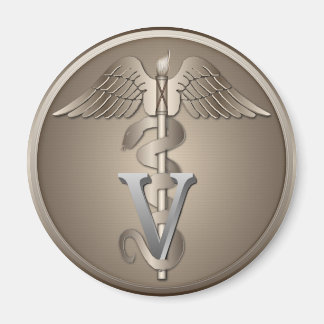 Veterinarian Caduceus Magnet