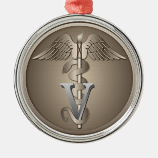 Veterinarian Caduceus Metal Tree Decoration