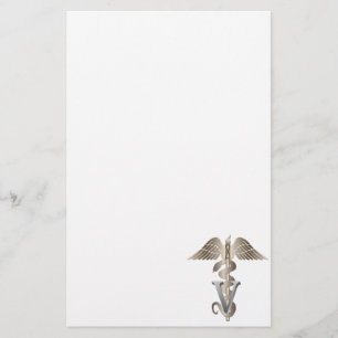 Veterinarian Caduceus Stationery