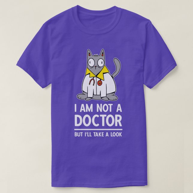 Veterinarian Cat Doctor Animals Humour T-Shirt (Design Front)