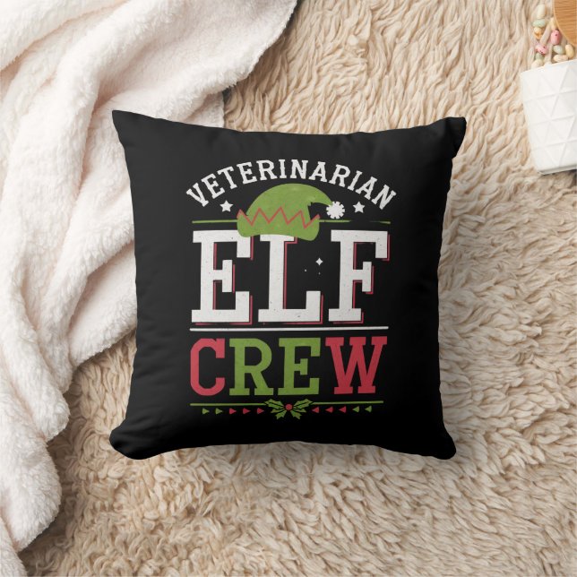 Veterinarian Christmas Elf Veterinary Technician  Cushion (Blanket)