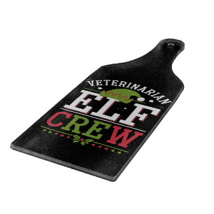 Veterinarian Christmas Elf Veterinary Technician Cutting Board
