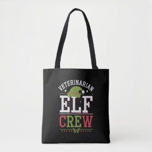 Veterinarian Christmas Elf Veterinary Technician  Tote Bag