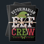 Veterinarian Christmas Elf Veterinary Technician  Wrapping Paper Sheet<br><div class="desc">Veterinarian Christmas Elf Veterinary Technician Vet Tech</div>