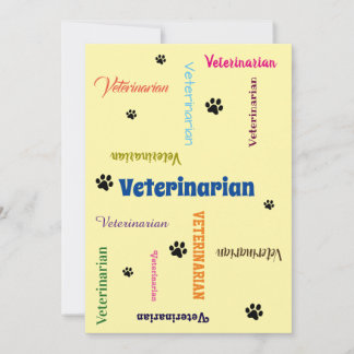 Veterinarian College Graduation Invitation