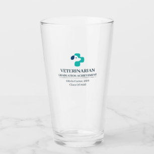 Veterinarian Custom Name Since Year Glass