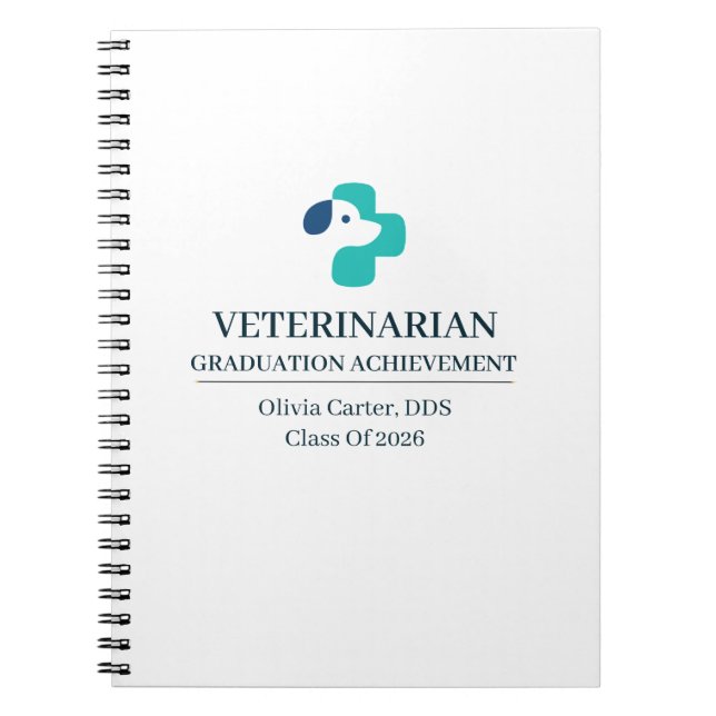 Veterinarian Custom Name Since Year Notebook (Front)