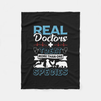 Veterinarian Design For Men Women Veterinary Pet Fleece Blanket