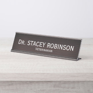 Veterinarian Desk Name Plate