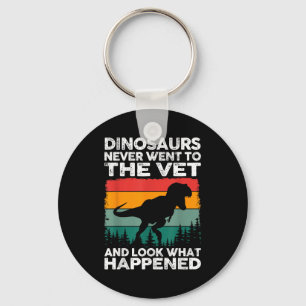 Veterinarian Dinosaur Funny Vet Life Animal Rescue Key Ring