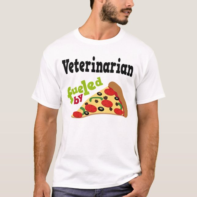Veterinarian (Funny) Pizza T Shirt (Front)